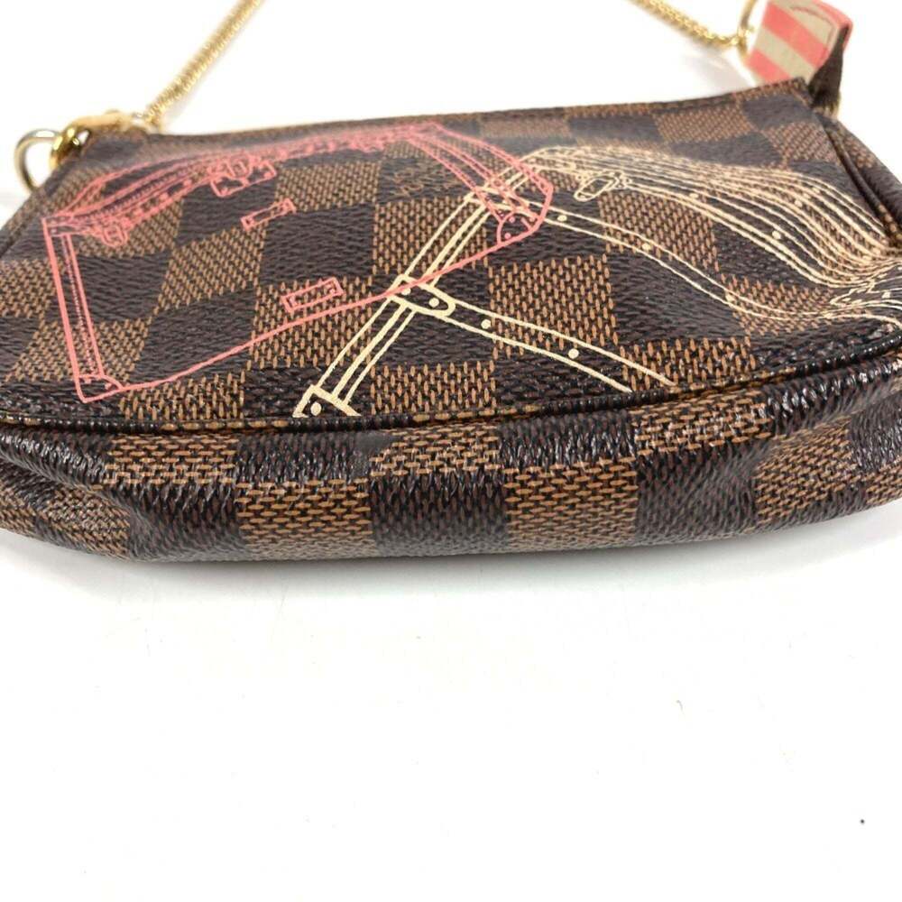 LOUIS VUITTON Brown Damier Canvas Pochette Pouch - Picture 3 of 9